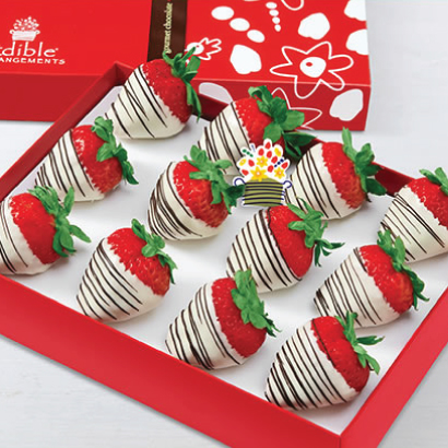 Swizzle Berries White Chocolate Box | Edible Arrangements®