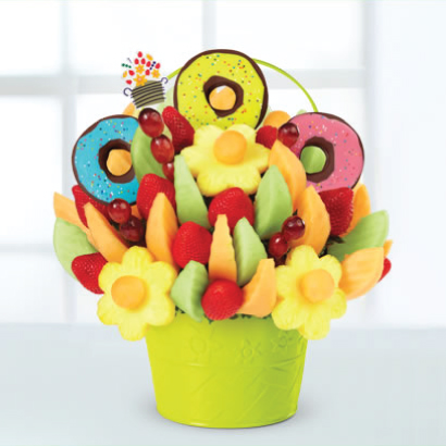 Delicious Fruit Design with Apple Donuts