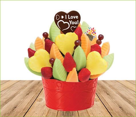 Delicious Hearts Bouquet with Pop | Edible Arrangements®