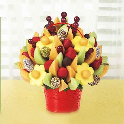 Delicious Fruit Design with Dipped Dates & Mixed Toppings