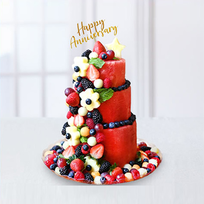Premium Berry Anniversary Cake