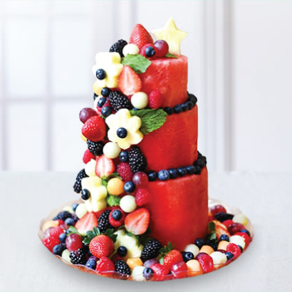 Premium Berry Watermelon Cake