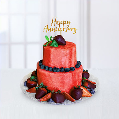 Berry Anniversary Cake