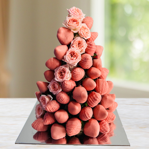 Blushing Pink Blossom Tower