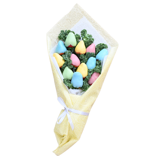 Pastel Petal Berry Bouquet