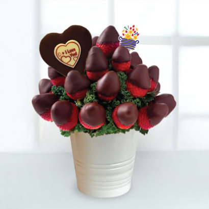 Sweetheart Bouquet - with Belgian Chocolate Pop