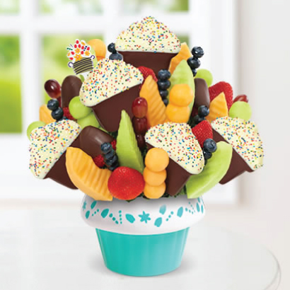 Dipped Confetti Fruit Cupcake with Blueberries | Edible Arrangements®