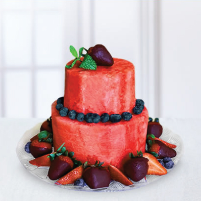 Berry Watermelon Cake